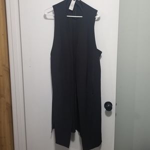 Black Longline Vest
